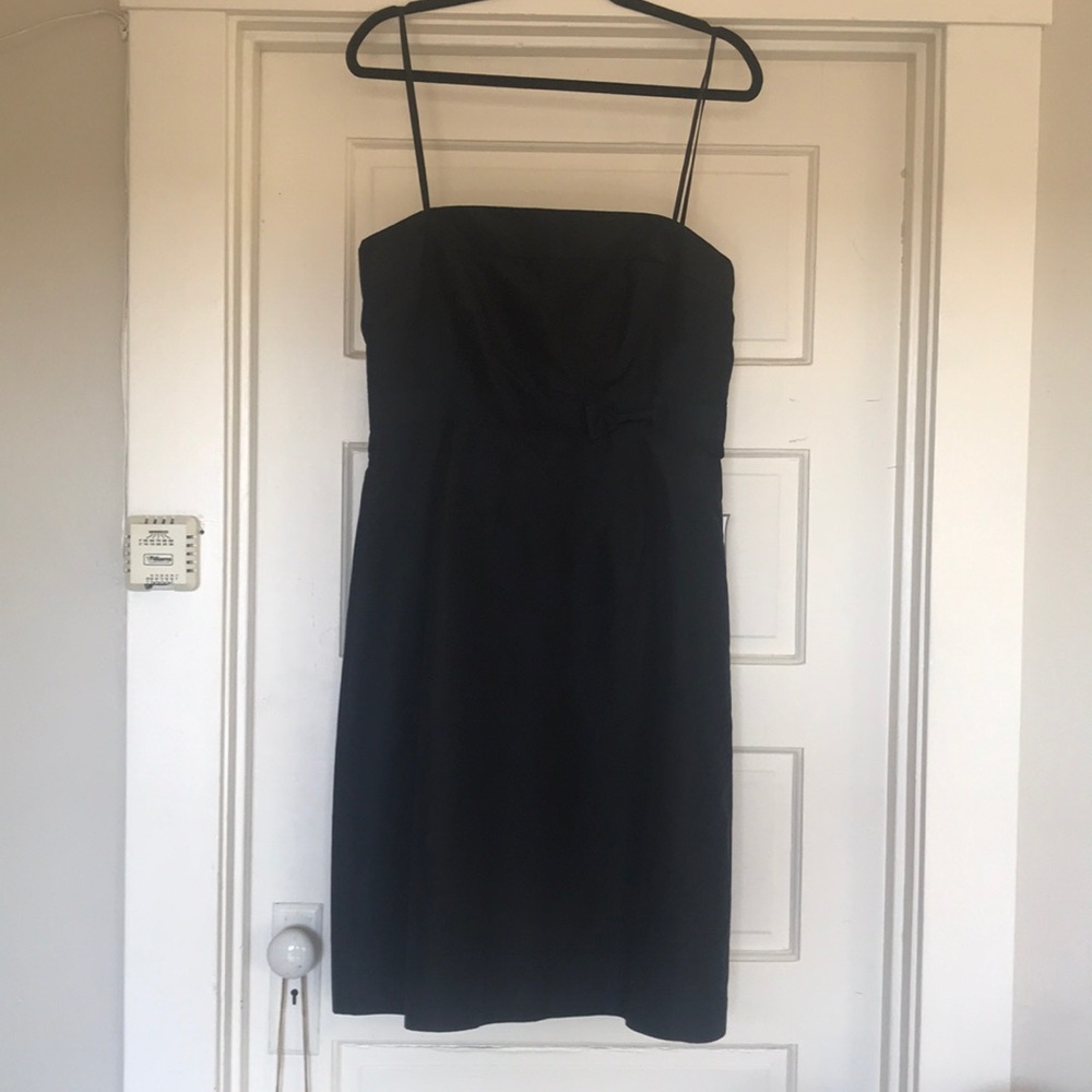 J Crew Silk Black Dress